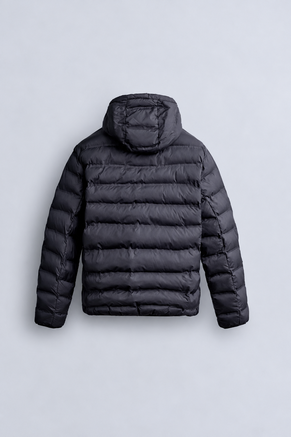 PADDED PUFFER COAT - NAVY