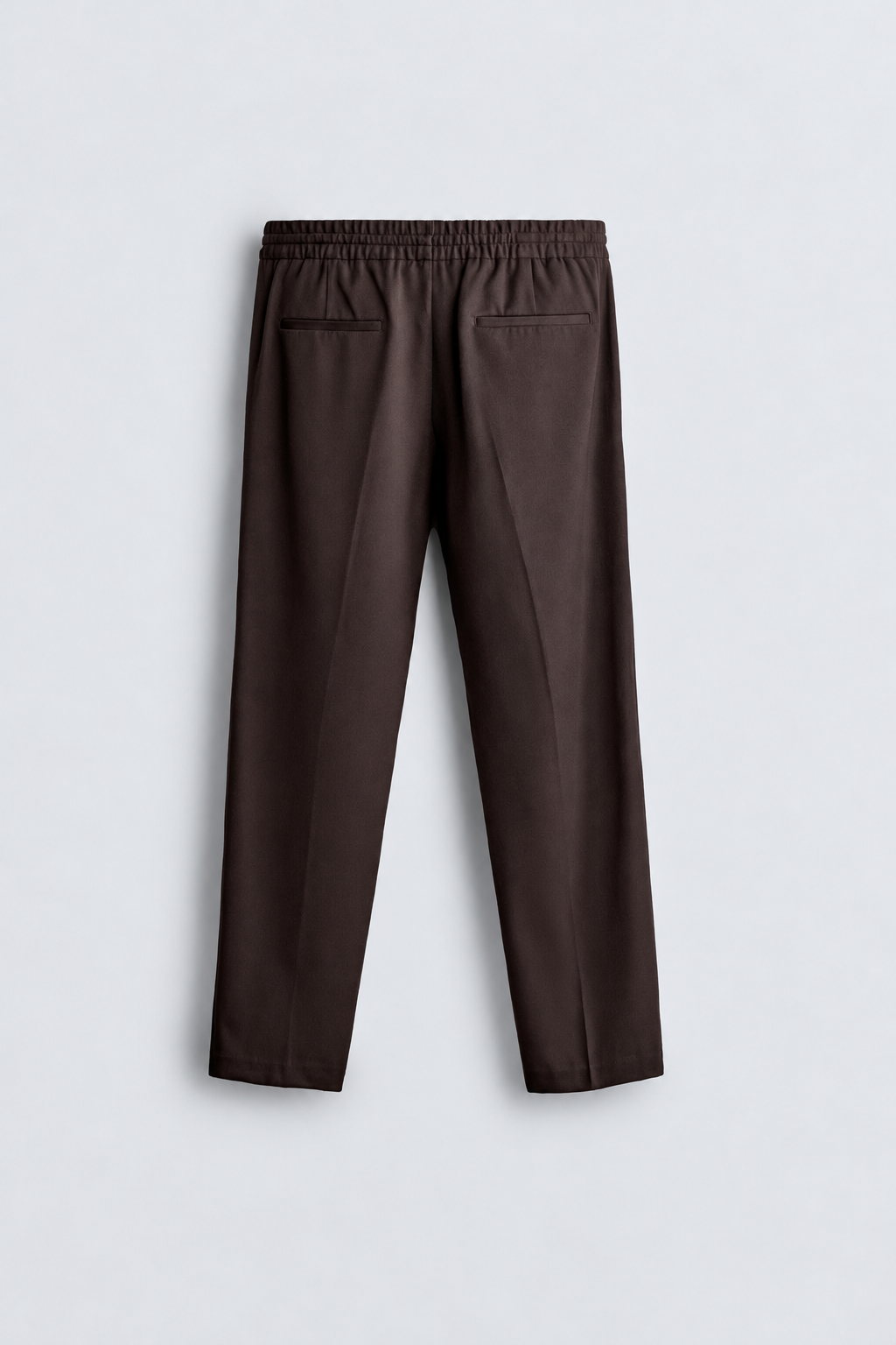 SLIM FIT TECHNICAL TROUSER - BROWN