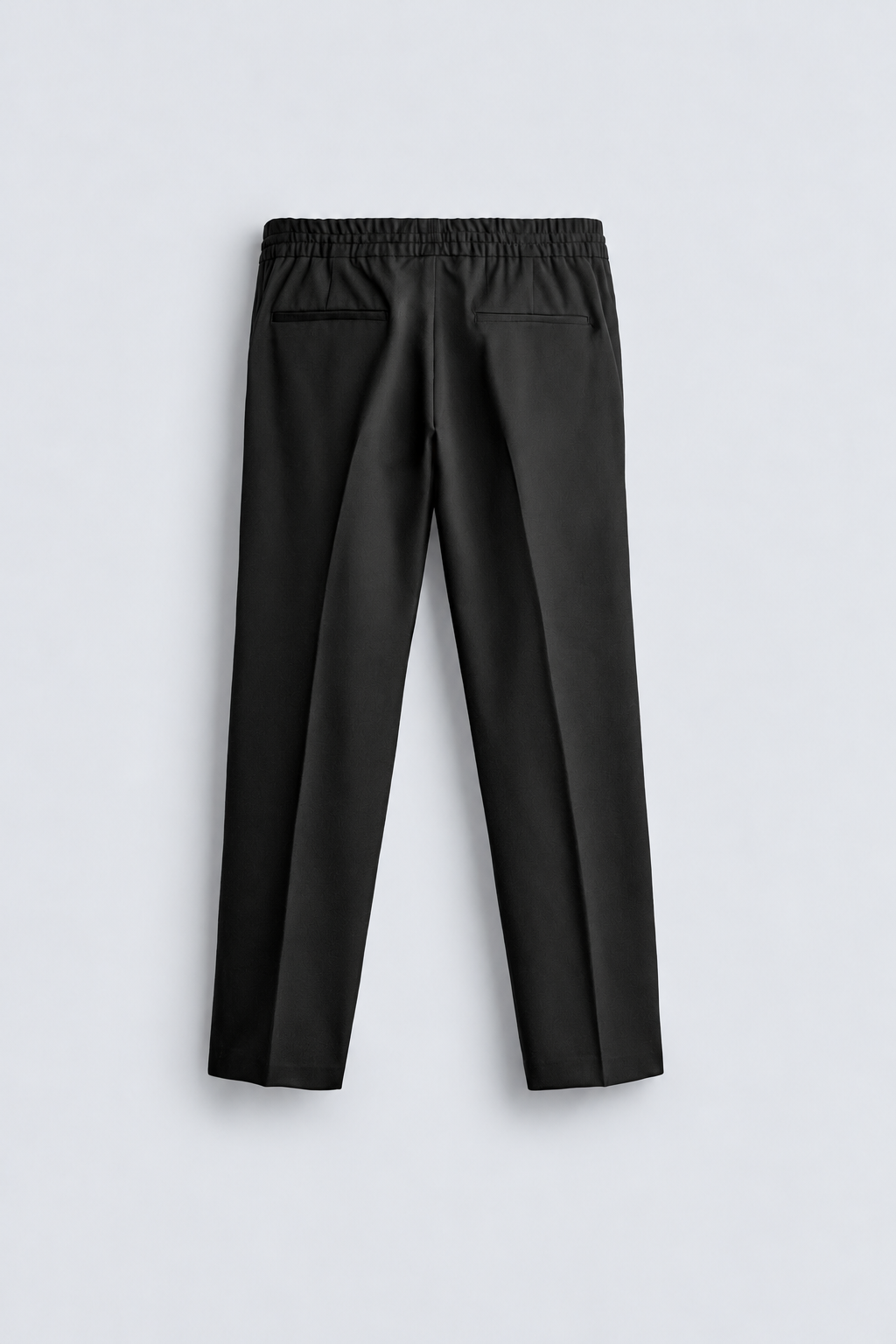 SLIM FIT TECHNICAL TROUSER - BLACK