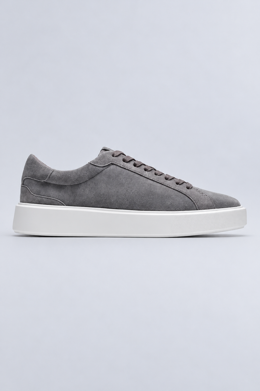 VEYRA SUEDE TRAINER - GREY