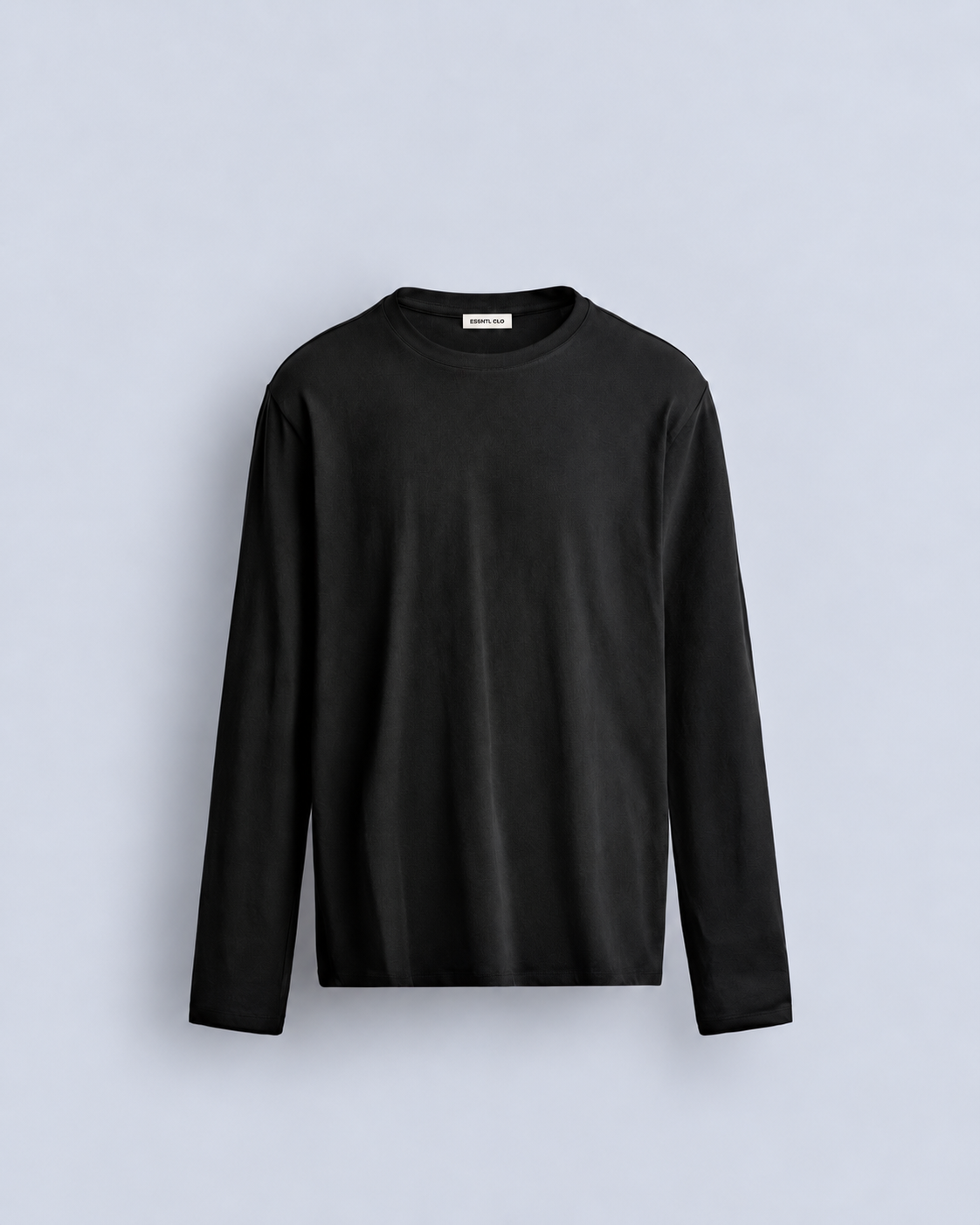 BASIC LONG SLEEVE T SHIRT - BLACK