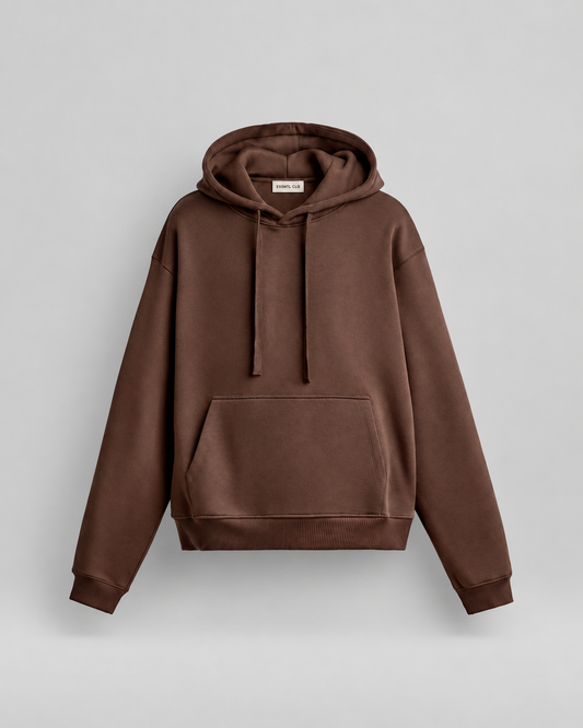 BASIC HEAVYWEIGHT HOODIE - BROWN