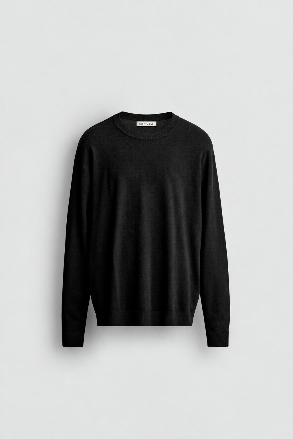 RELAXED FIT CREWNECK - BLACK