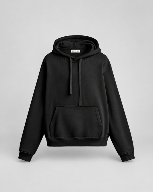 BASIC HEAVYWEIGHT HOODIE - BLACK