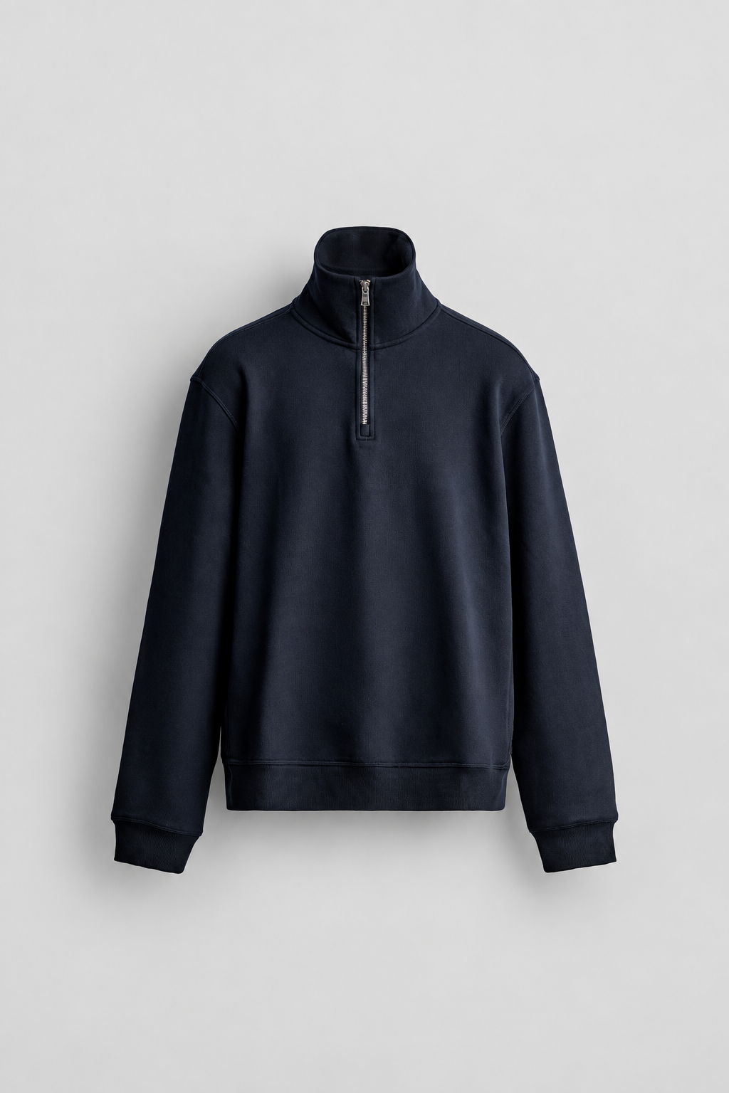 BASIC HALF ZIP JUMPER - NAVY