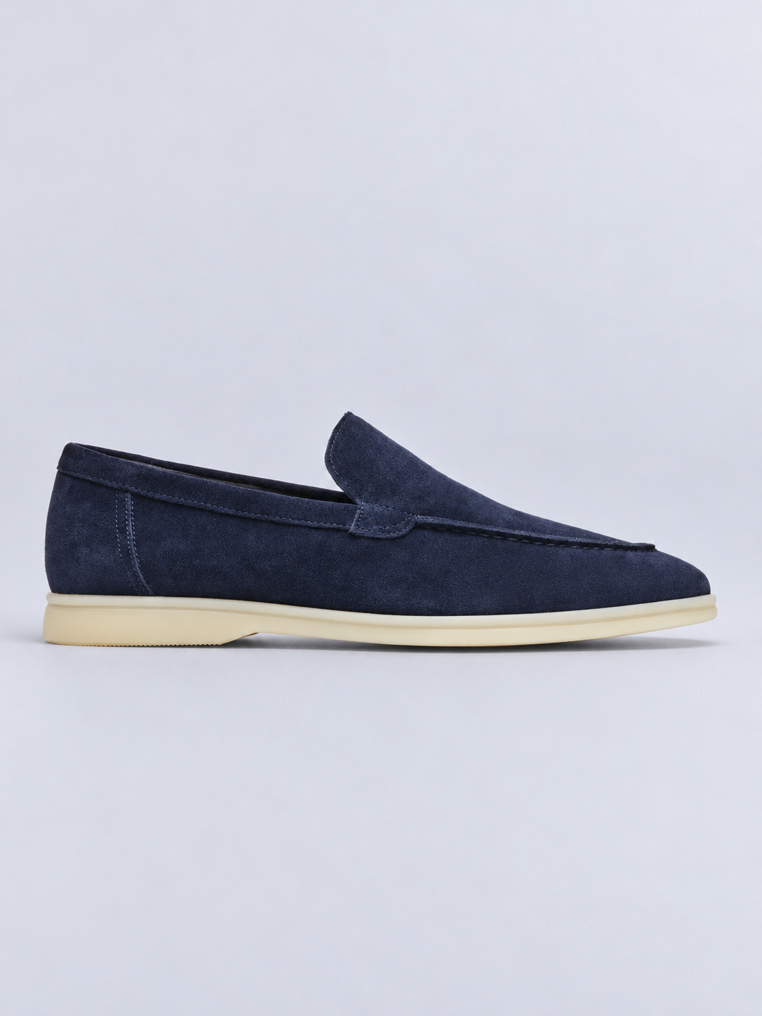 SUEDE CASUAL LOAFER - NAVY