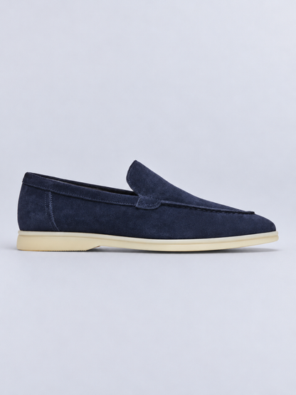 SUEDE CASUAL LOAFER - NAVY