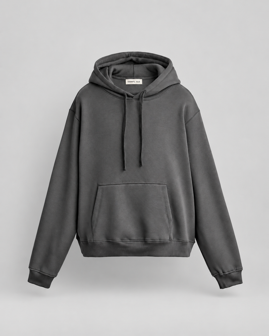 BASIC HEAVYWEIGHT HOODIE - CHARCOAL