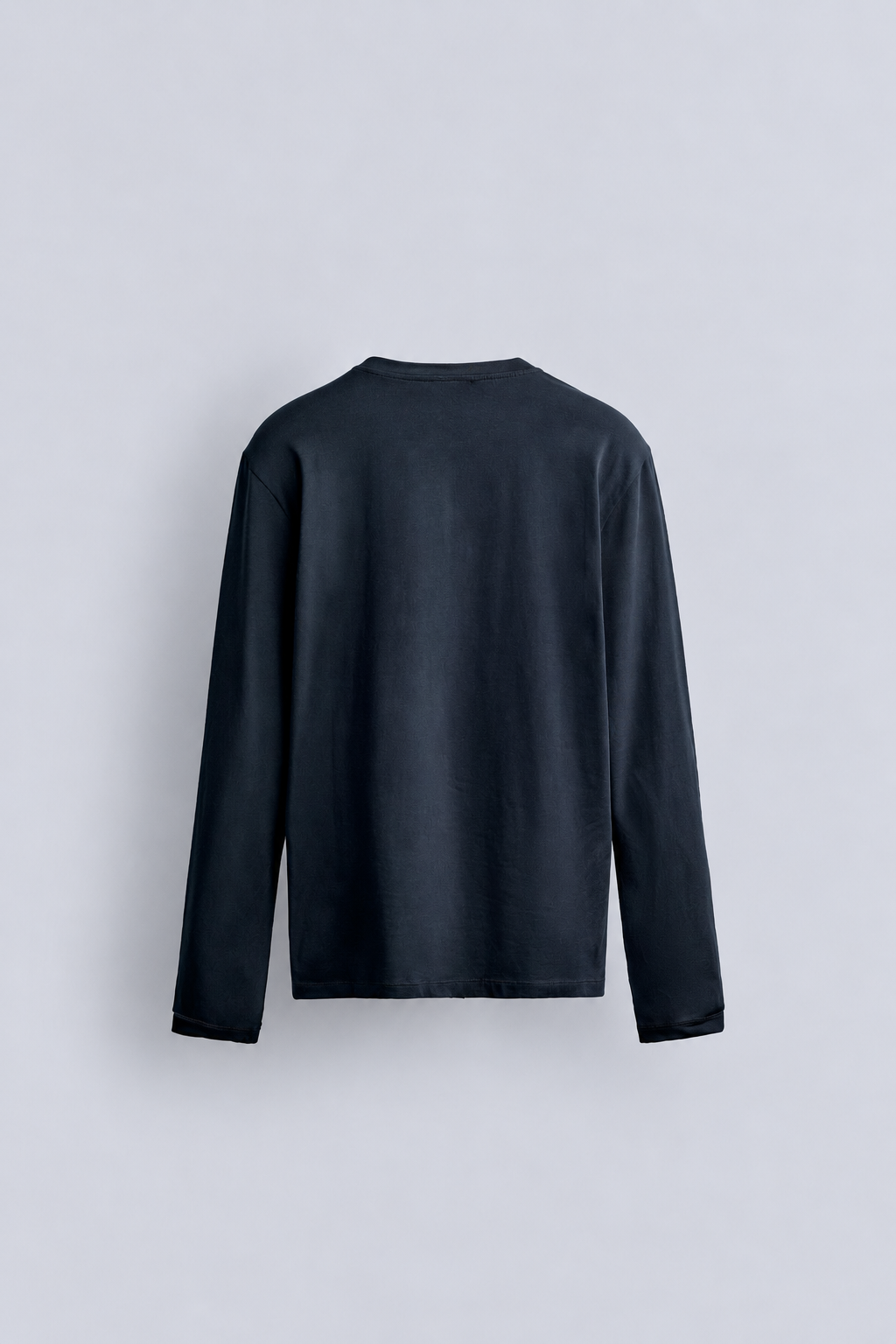 BASIC LONG SLEEVE T SHIRT - NAVY