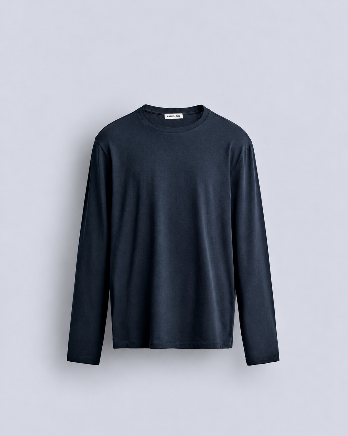 BASIC LONG SLEEVE T SHIRT - NAVY