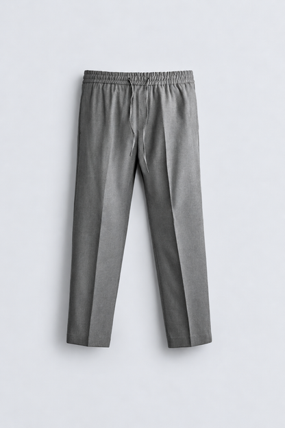SLIM FIT TECHNICAL TROUSER - GREY