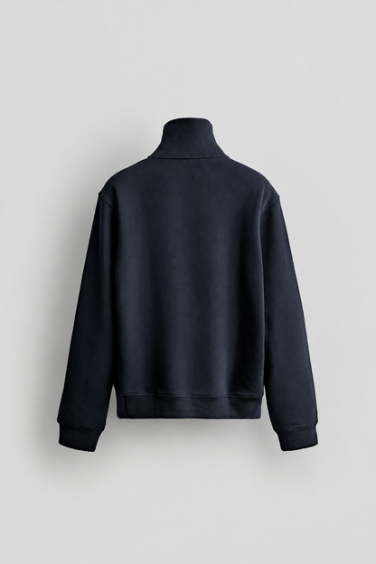 BASIC HALF ZIP JUMPER - NAVY
