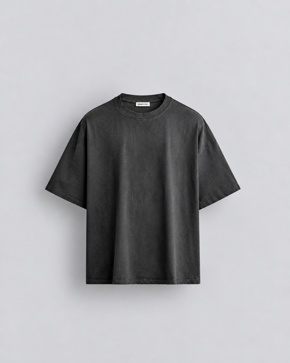 OVER SIZED BASIC T SHIRT - ACID WASH