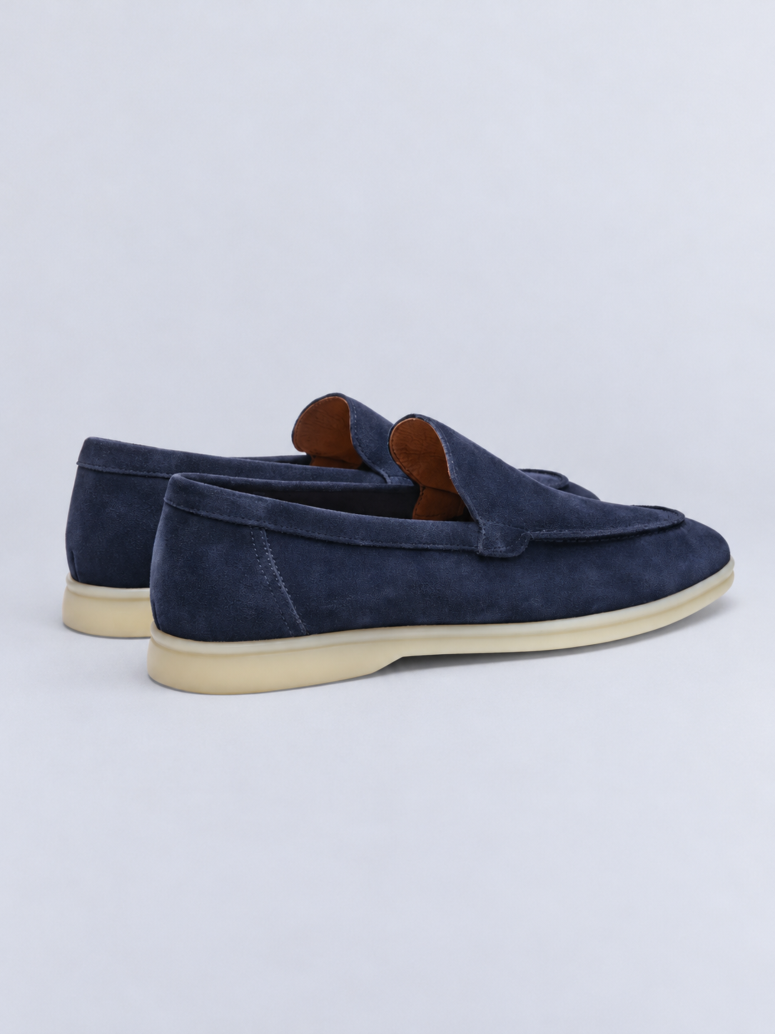 SUEDE CASUAL LOAFER - NAVY