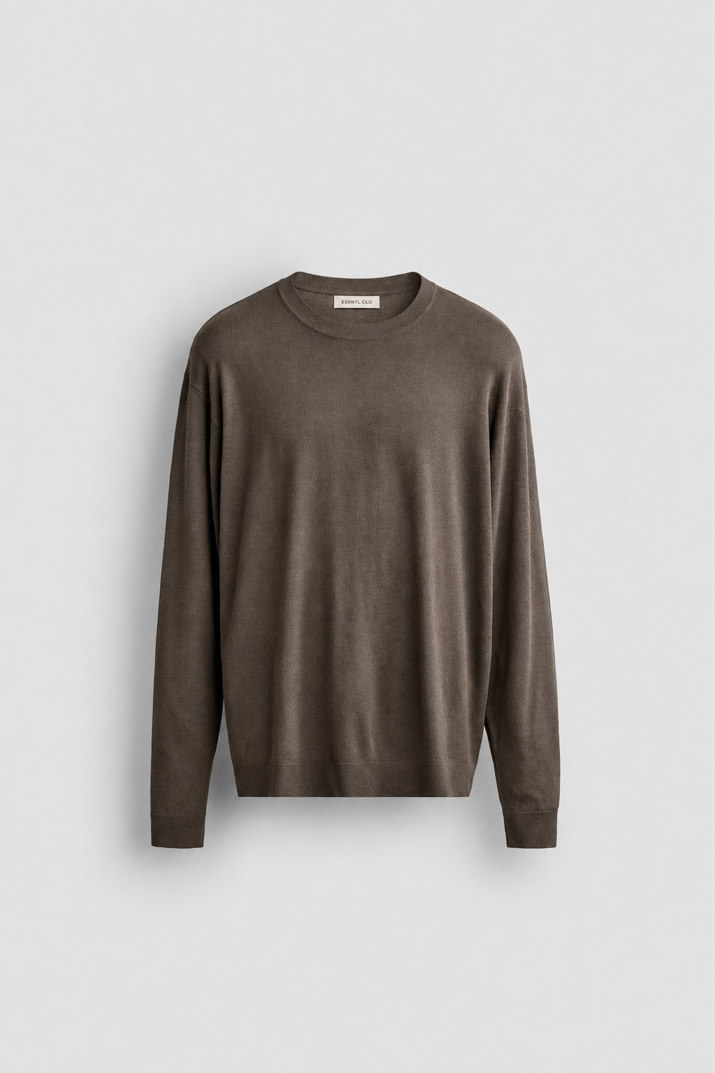 RELAXED FIT CREWNECK - BROWN