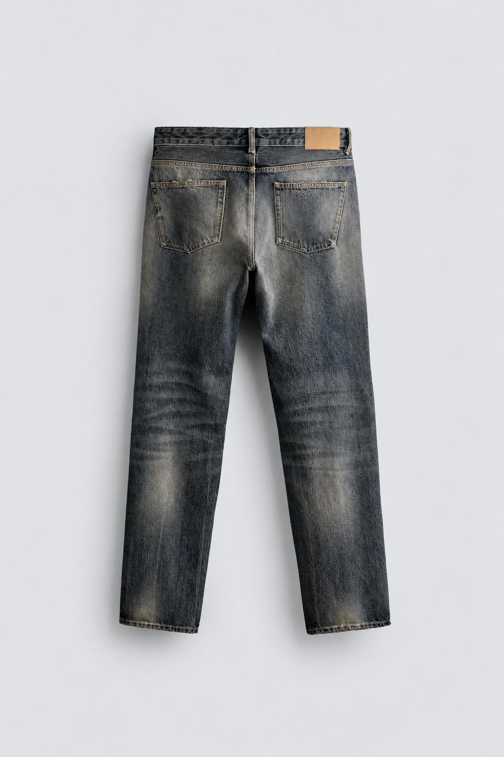 REGULAR FIT JEANS - WASHED DENIM