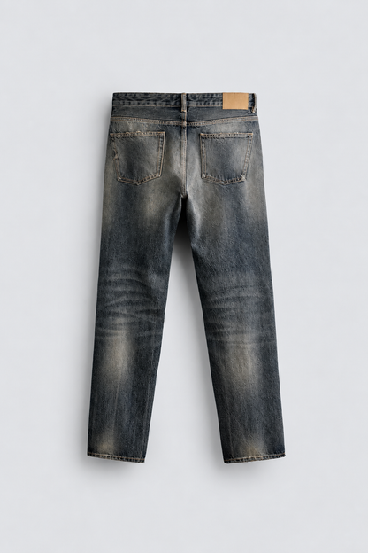 REGULAR FIT JEANS - WASHED DENIM