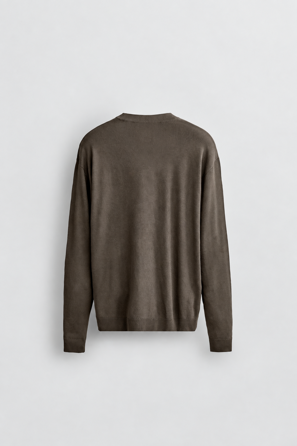 RELAXED FIT CREWNECK - BROWN