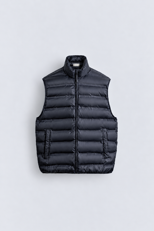RELAXED FIT GILET - NAVY
