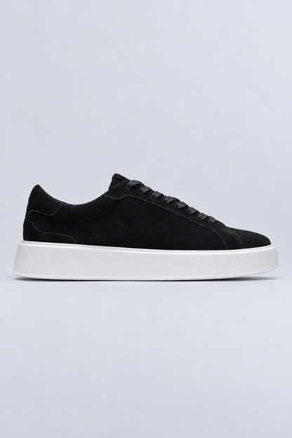 VEYRA SUEDE TRAINER - BLACK