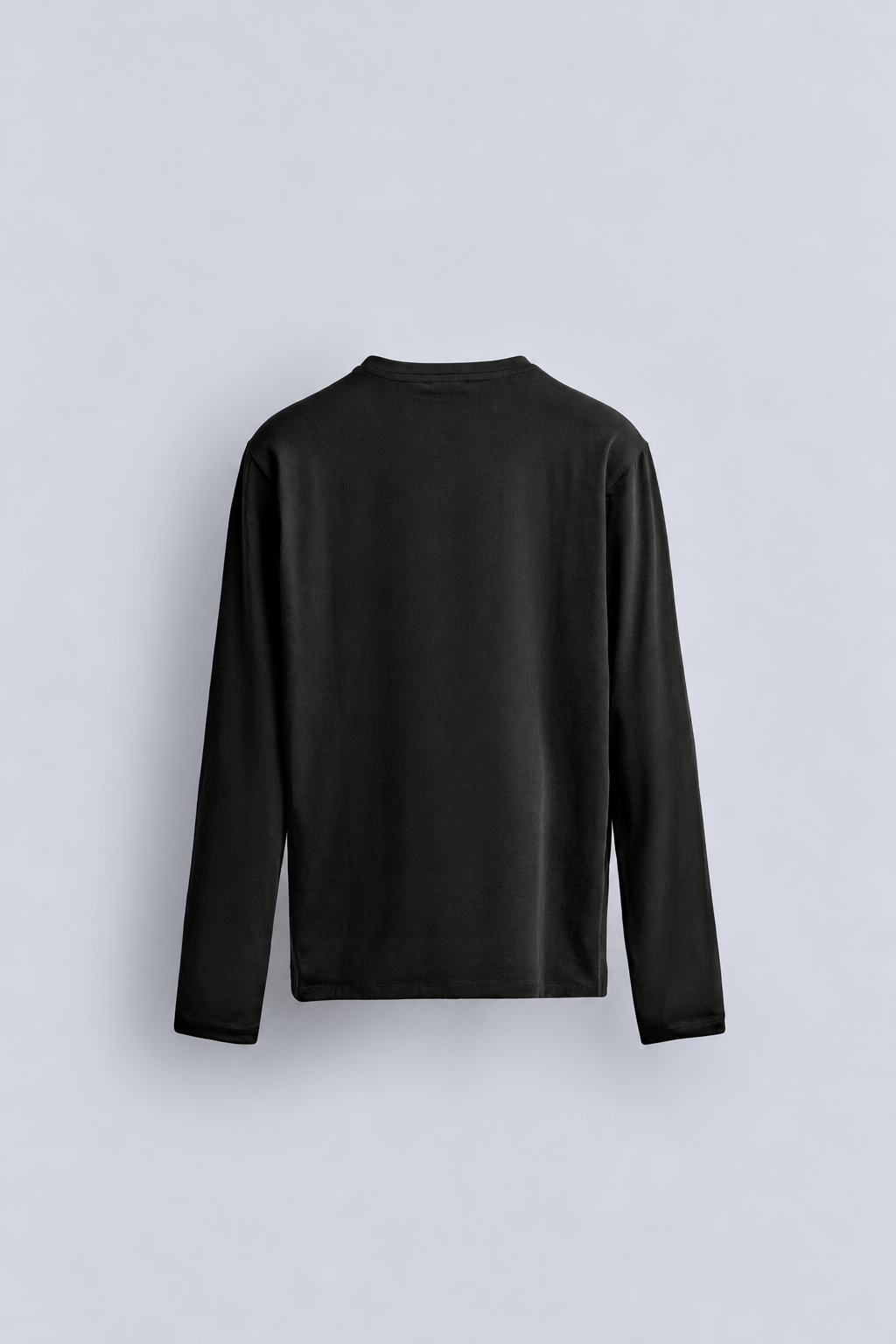 BASIC LONG SLEEVE T SHIRT - BLACK