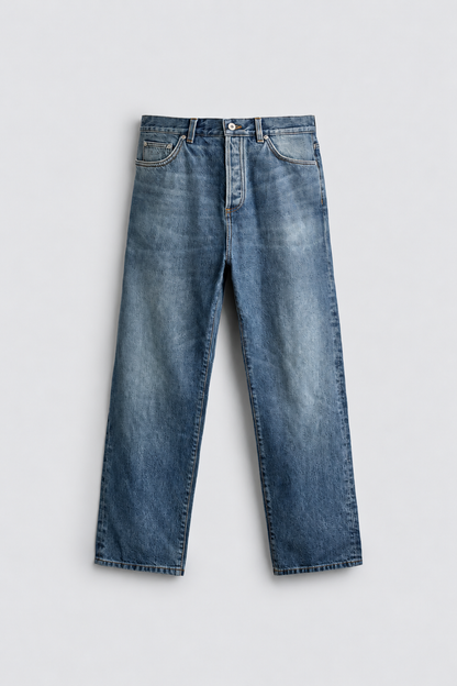 STRAIGHT LEG JEANS - DENIM